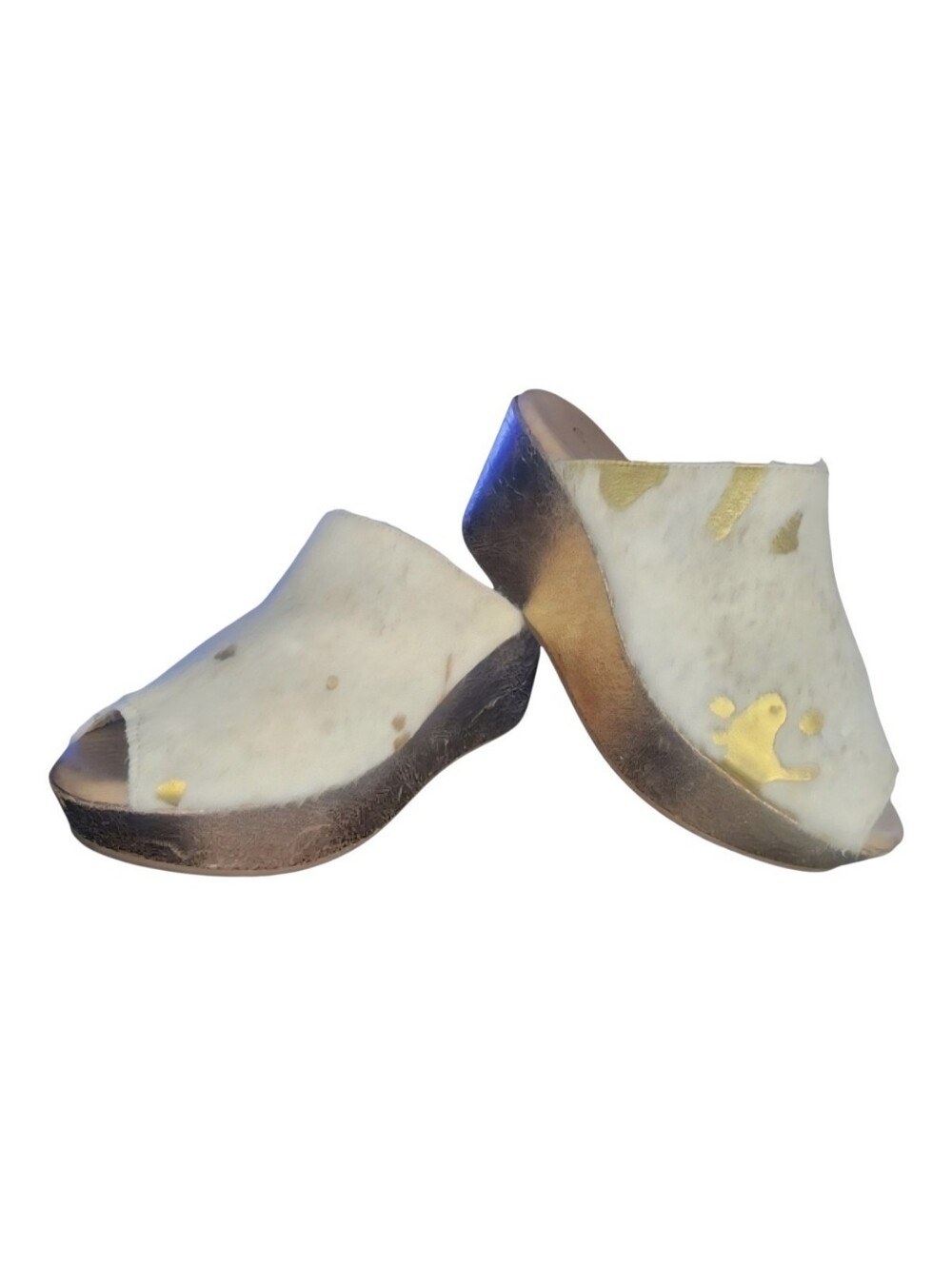 Chocolat Blu Viona Calf Hair Clog, Womens 7.5